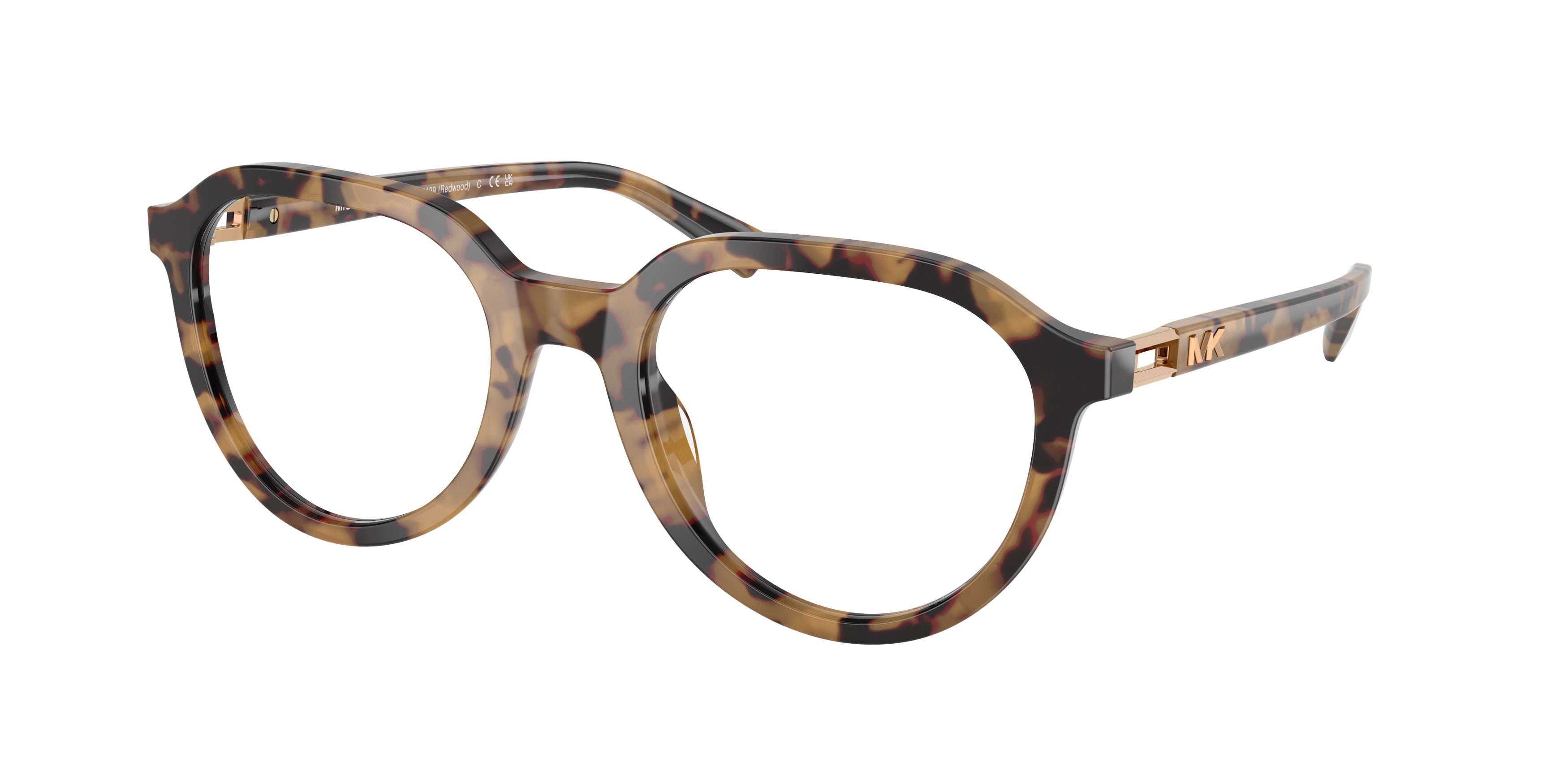 Michael Kors Herren MK4129 Redwood 4006 Optische Fassungen Acetat SchildkröTe Transparent Rund Normal-image
